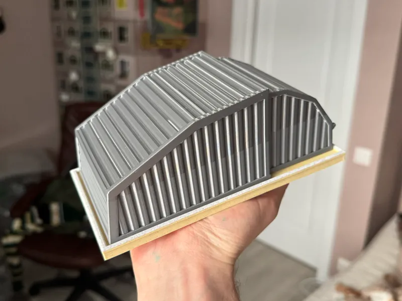 Shell garage for a car