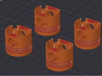 Mini Piston Ornaments