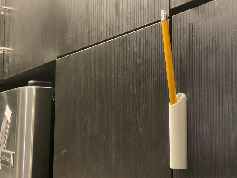 Wall Mounted Pen Holder–Uses Double Sided Adhesive