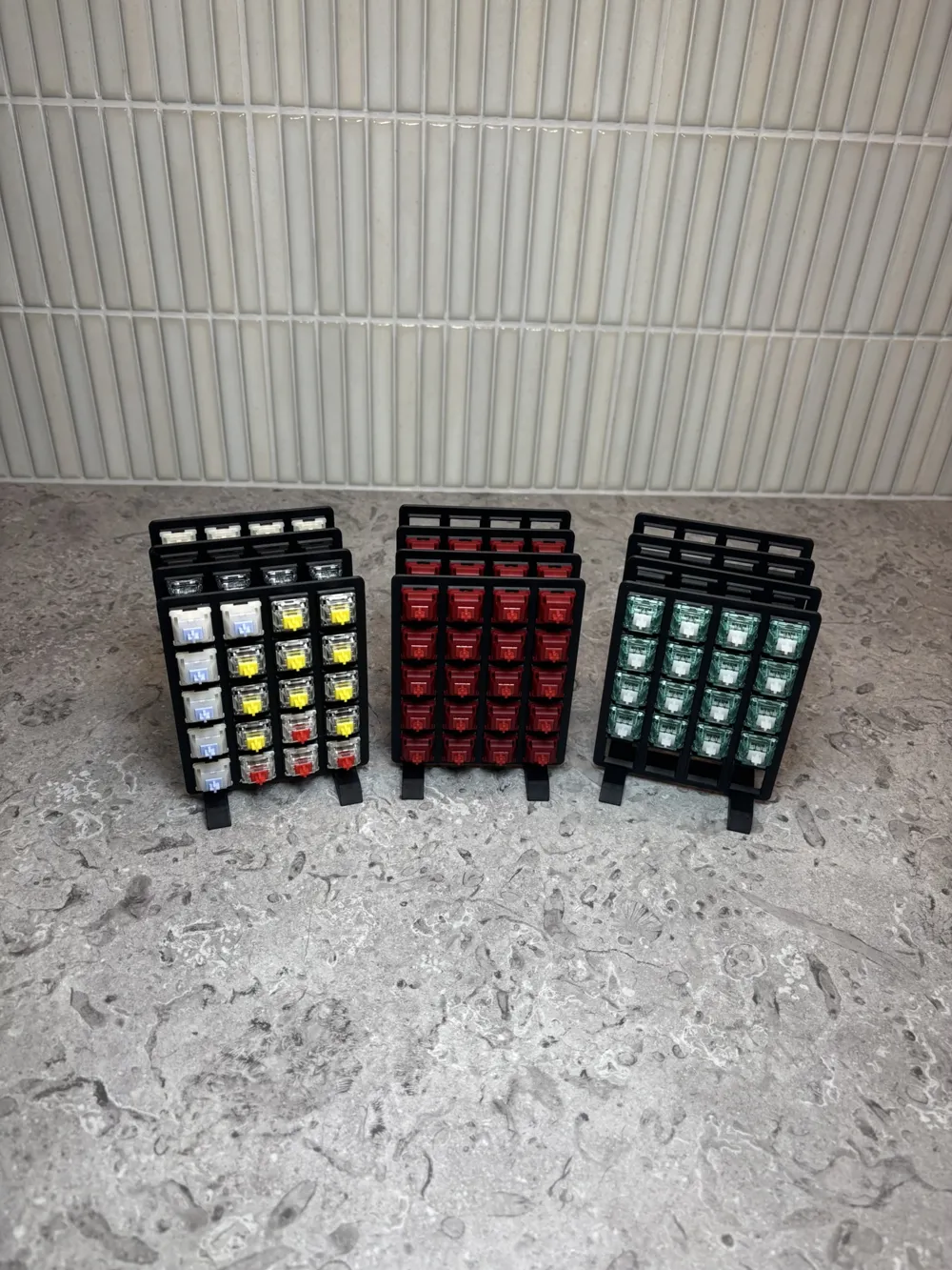 Mechanical Switches Display and Storage Rack - Free 3D Print Model ...