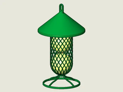 Bird fat ball feeder