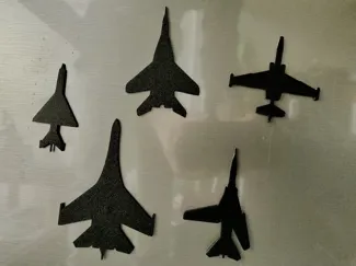 Fridge magnet - Fighter plane silhouette
