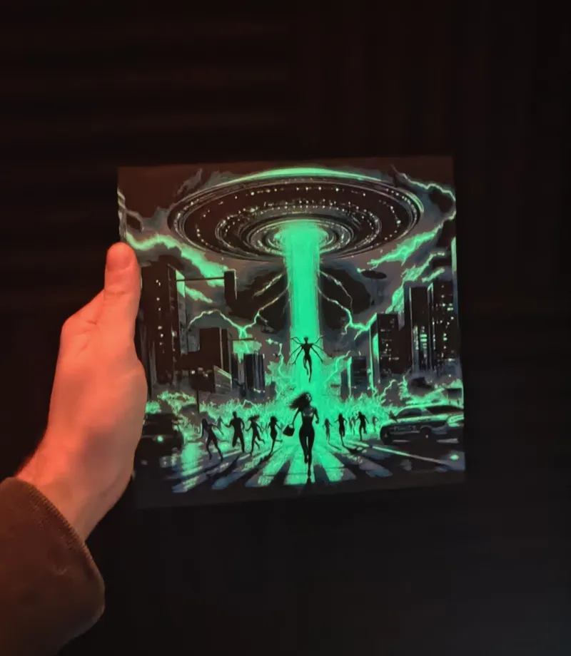 Hueforge - Alien Invasion - Glow in the Dark