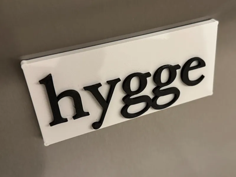 Hygge Schild Magnet 