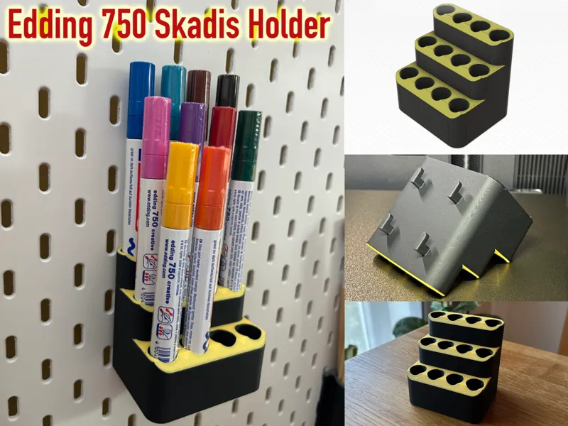 Skadis Holder for Edding 750 paint markers