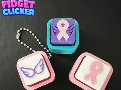 Ribbon fidget clicker | Angel wings 