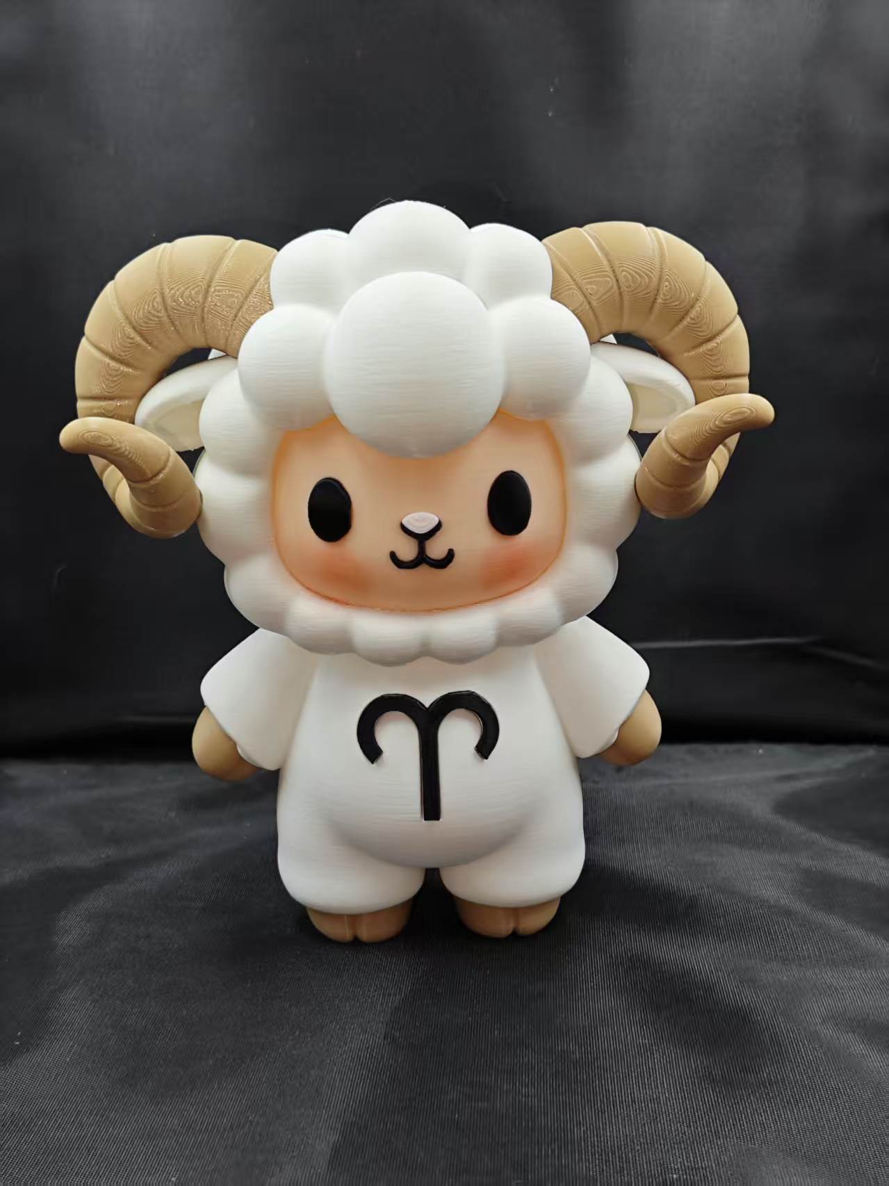 Miniatura 2 do modelo 3D 白羊座 白羊 白羊座标志 十二星座 盲盒 娃娃 公仔 模型 手办白羊座星座 拆件分色 免AMS