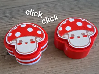Cute kawaii mushroom fidget clicker toy