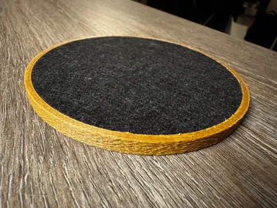 Wood Coasters with Vilt