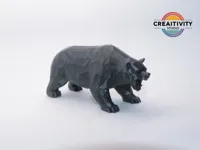 Sculpture low poly d'ours — Rampart — photo 2