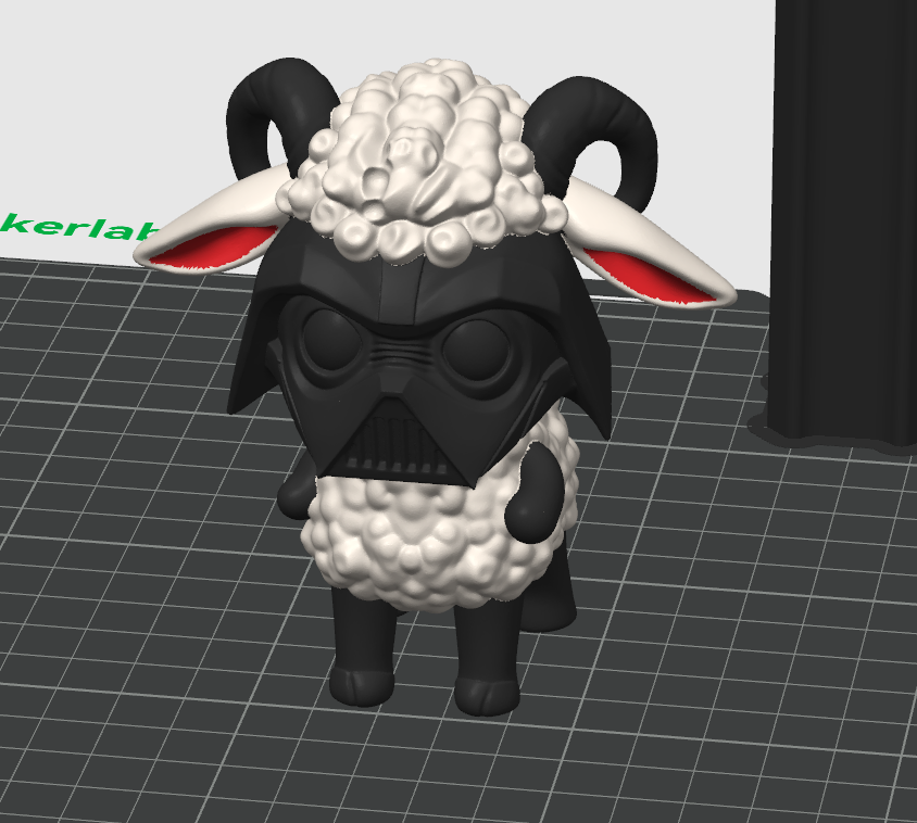 Miniatura 2 do modelo 3D Darth Vader Easter Lamb