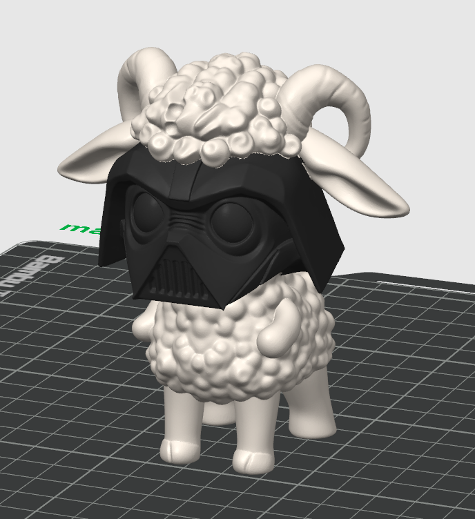 Miniatura 3 do modelo 3D Darth Vader Easter Lamb