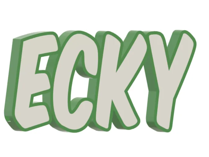 LED Namenslampe "Ecky"