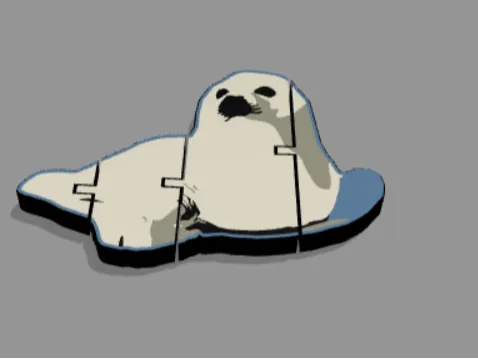 Seal Articulated Flexi Toy