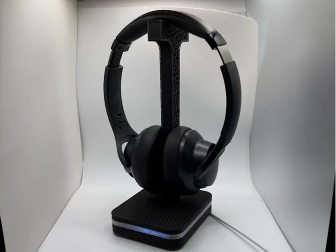 Modern Simple Headphone Stand with LED Base