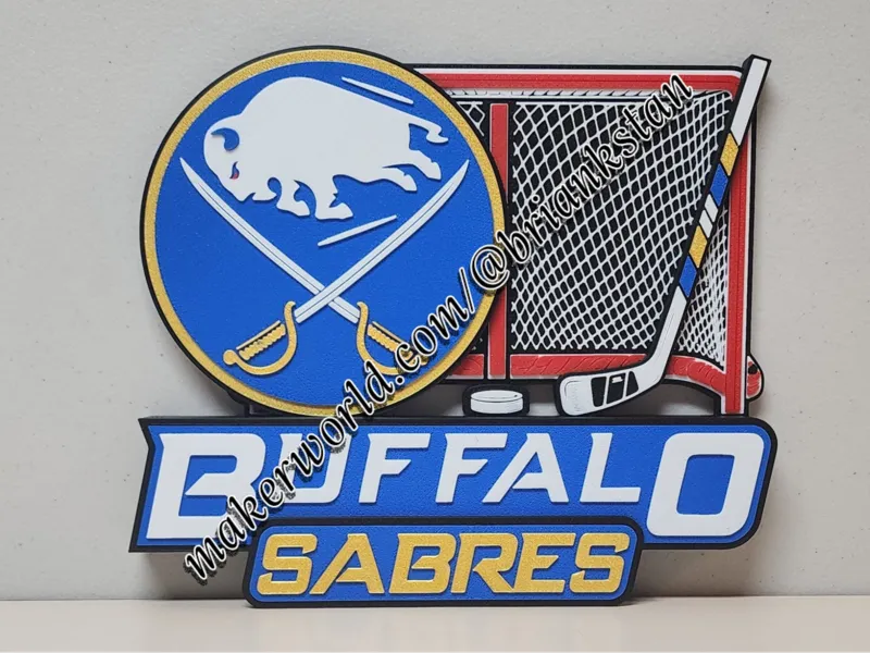 Buffalo Sabres Hockey Wall or Desk Display