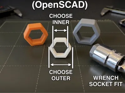 Parametric Hex Bolt & Socket Adapter