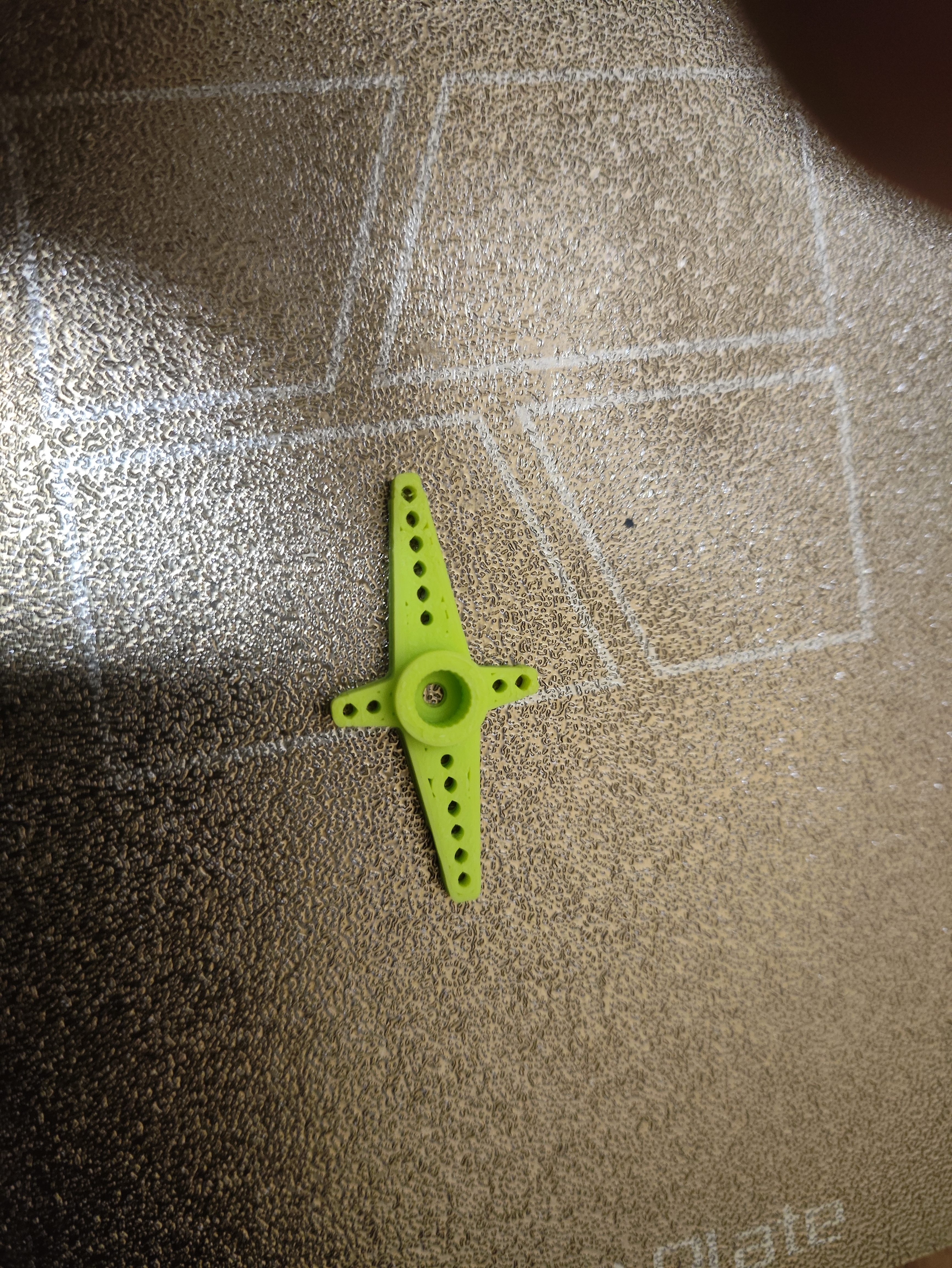 Miniatura 3 do modelo 3D sg90舵机机臂
