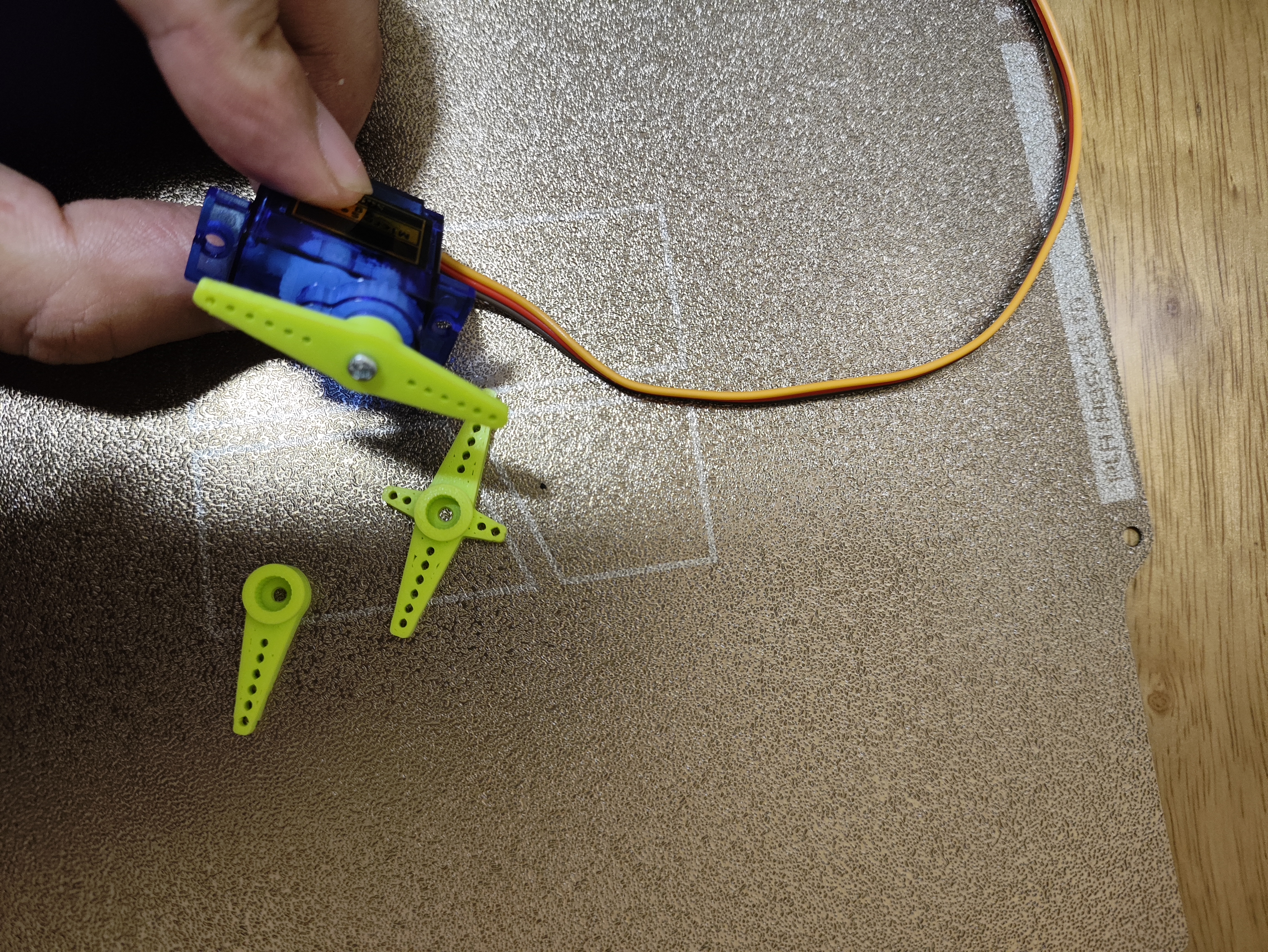 Miniatura 2 do modelo 3D sg90舵机机臂