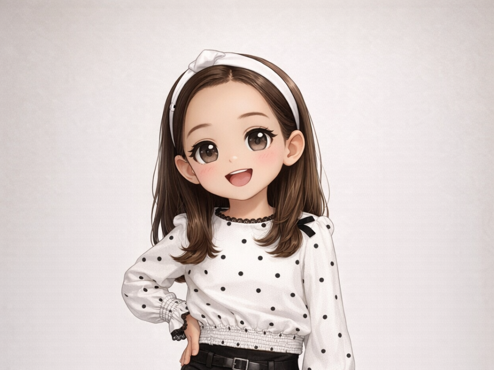 Miniatura 1 do modelo 3D Niña estilo Chibi
