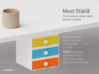 Modular Under-Desk Drawer System