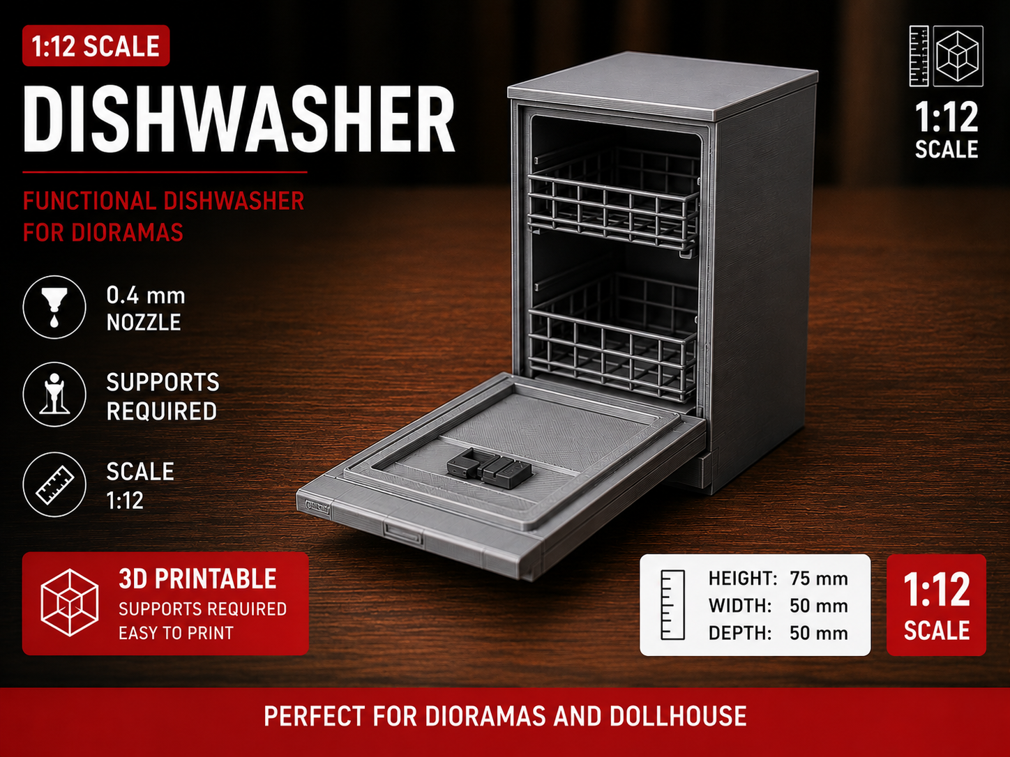 1:12 Dishwasher