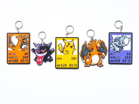 Poke-Monster Keychain Pack #40 Charizard Gengar view 3