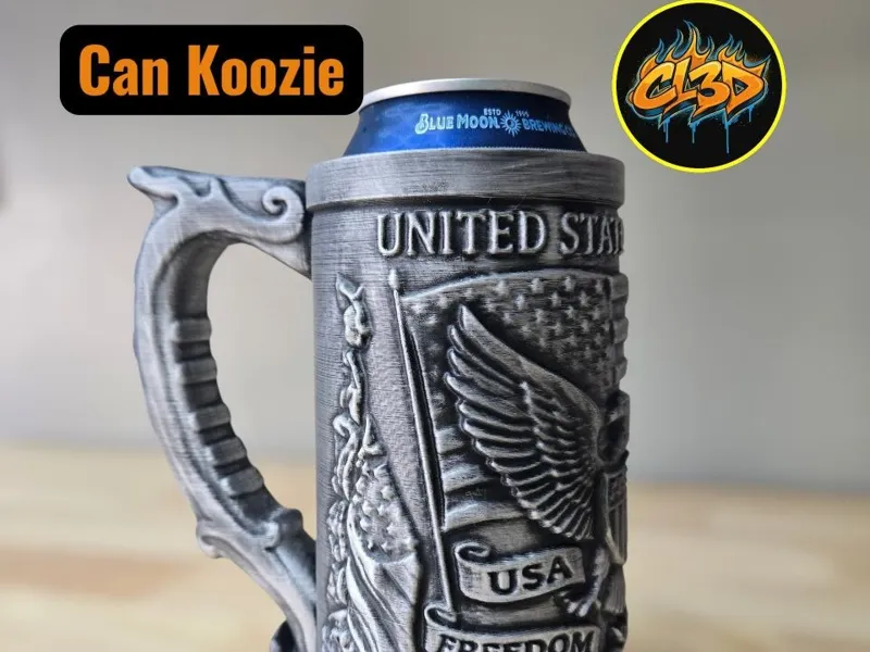 Patriot Stein Can Koozie