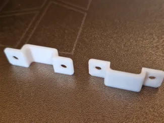 LED light strip mounting clips (less than 2g each)