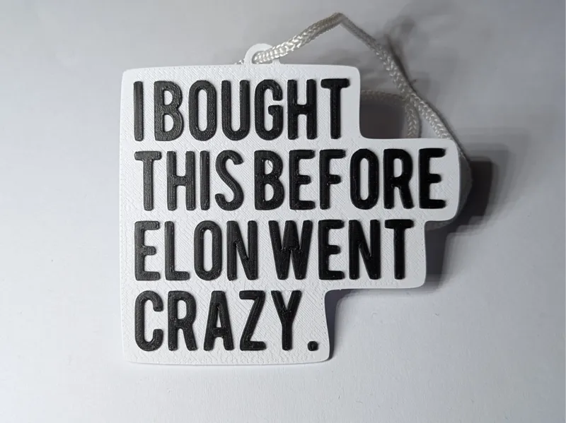 I BOUGHT THIS BEFORE ELON WENT CRAZY.
