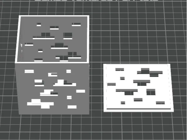 Lighting Minecraft diamond block