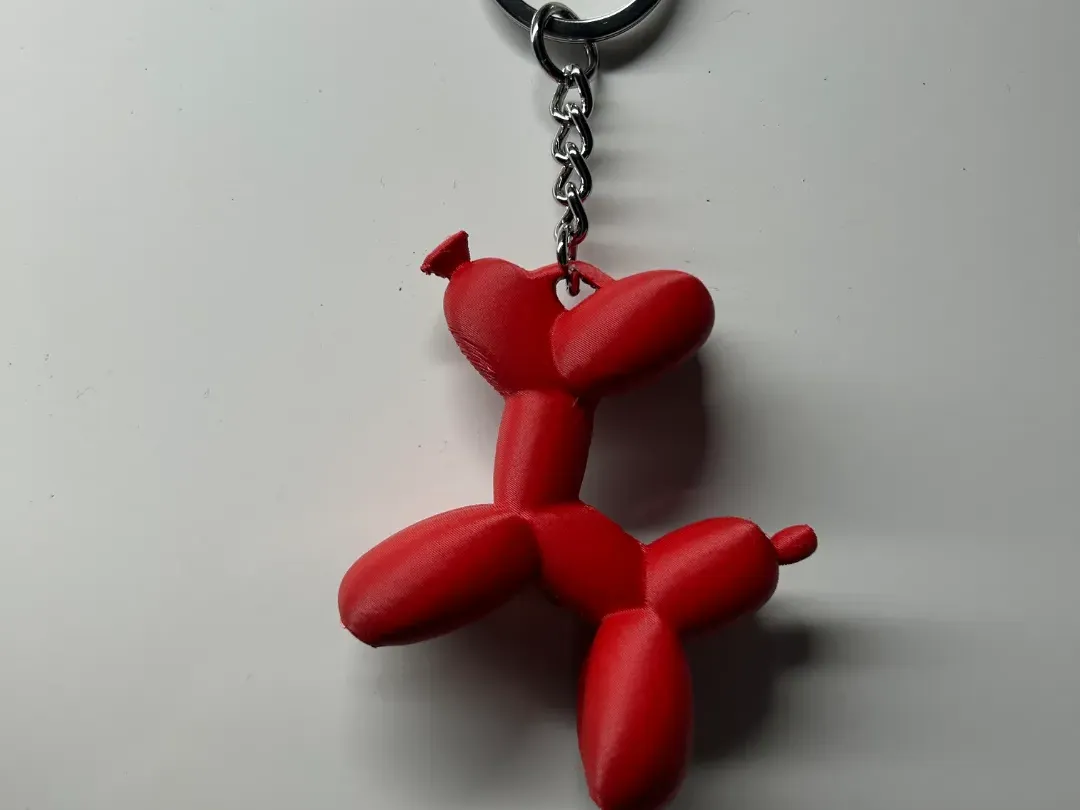 Porte-clés chien ballon