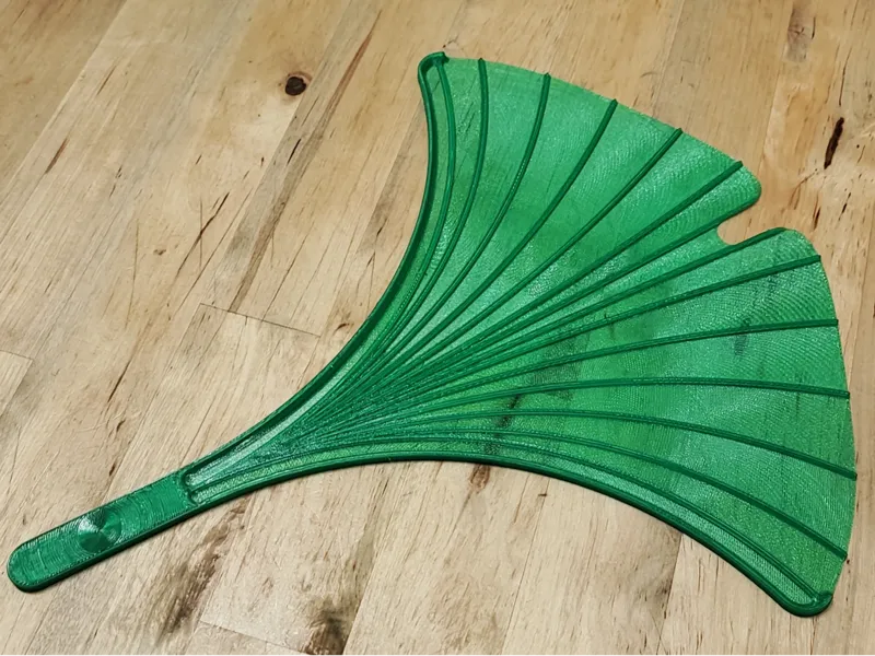 Ginkgo Blatt Fächer - Ginkgo leaf fan
