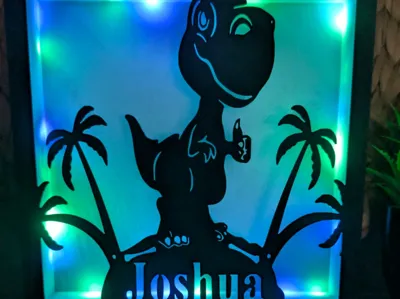 Personalized Boys Nightlight 'Joshua' Plate