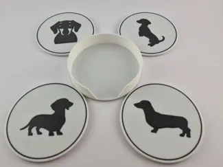 Dachshund Coaster Set