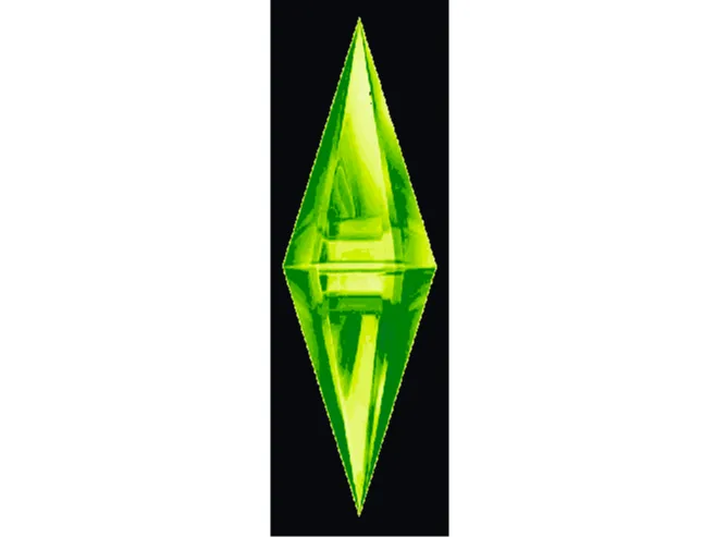 Sims Plumbob Diamond Bookmark - Hueforge