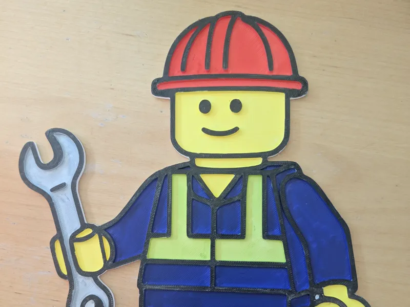 worker coloring plate