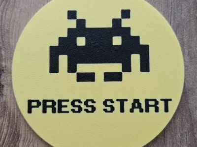 Coaster with an NFC Chip/Sticker