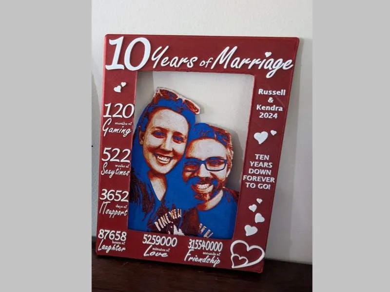 4x6 Anniversary Customizable Picture Frame