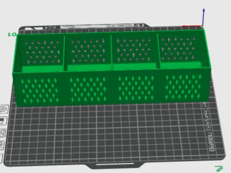Plateau à grille pour sachets de graines