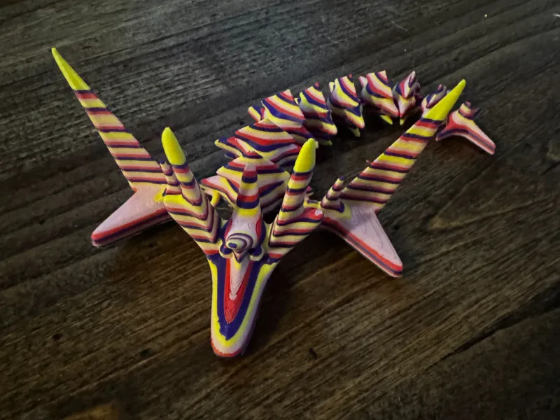 Cute Articulated Dragon - Multicolor 
