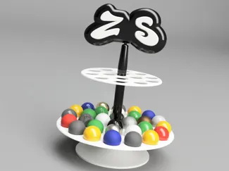 Espositore B3D  Palline Antistress ZorbleS Zorble