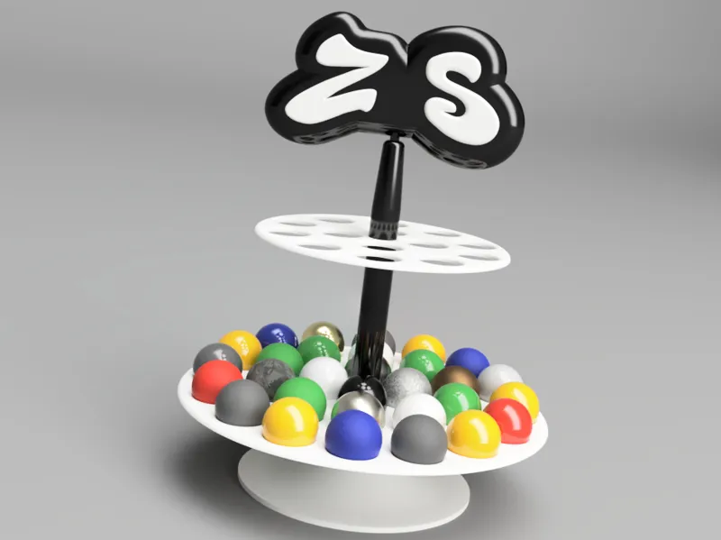 Espositore B3D  Palline Antistress ZorbleS Zorble