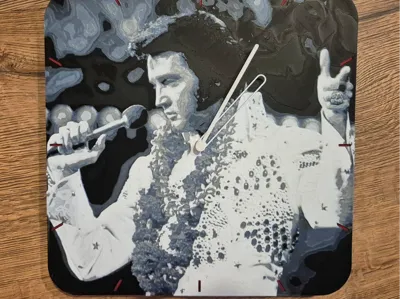 Elvis Presley Hueforge Clock
