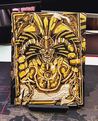 Yugioh Hueforge- Gorz by Nightthorn - MakerWorld