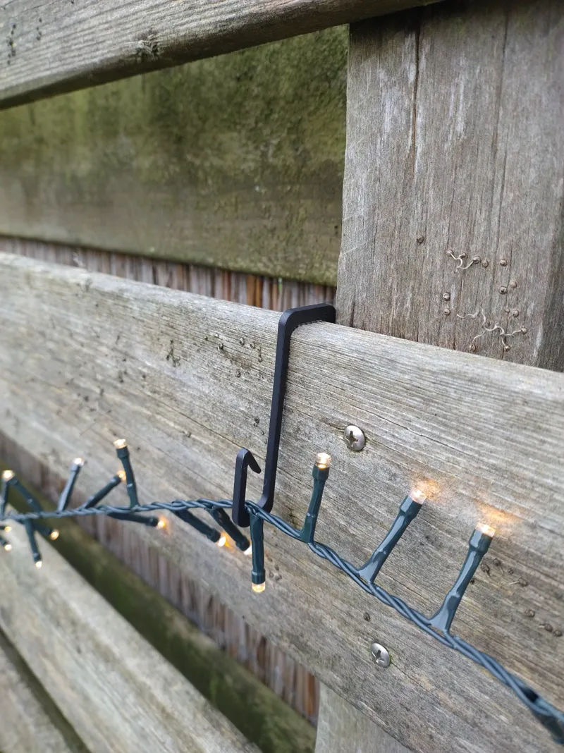 Christmas Lights Fence hanger mount 20mm