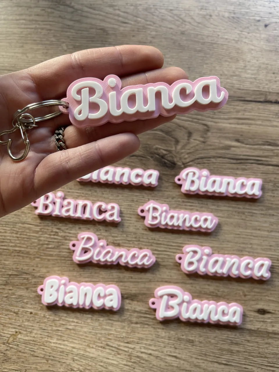 Customizable Name Keychain view 3