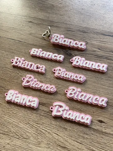 Customizable Name Keychain view 2