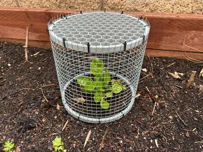 Plant cage ends (cylinder version)