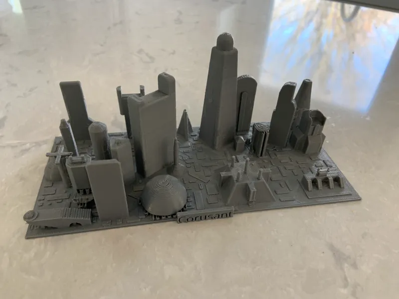 Star wars Coruscant skyline